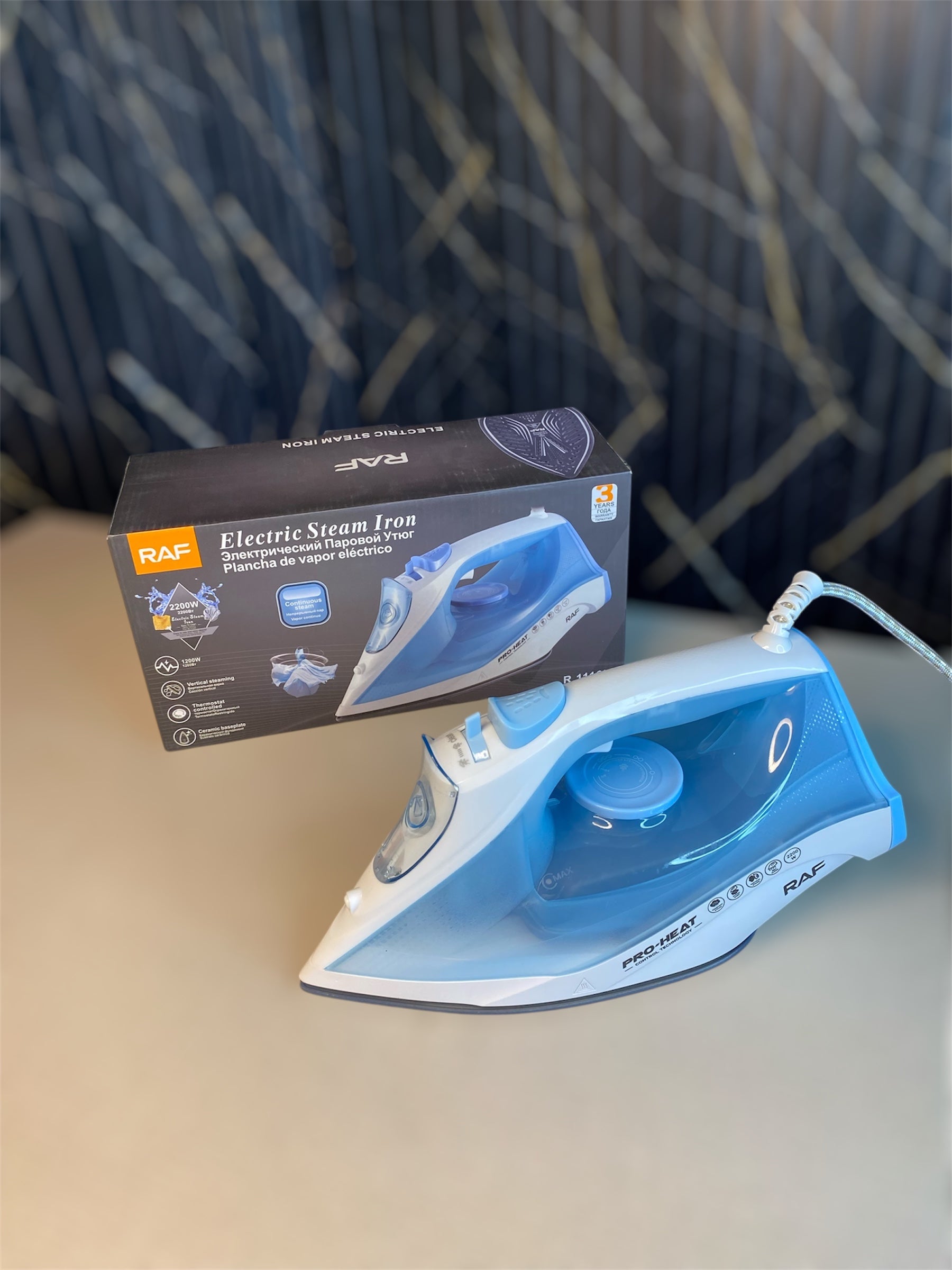 RAF steam iron