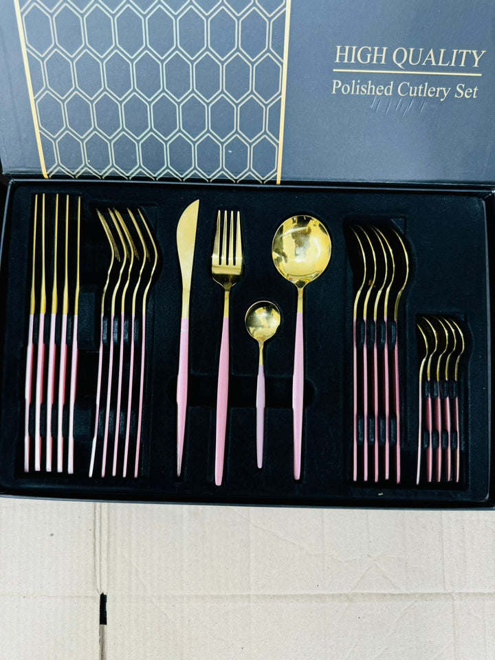 24 PCs Stainless Steel Cutlery Set