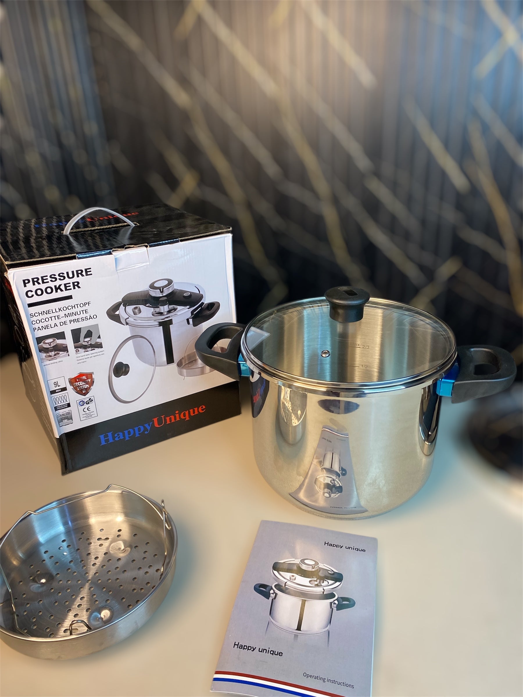 Happy unique pressure cooker 9L