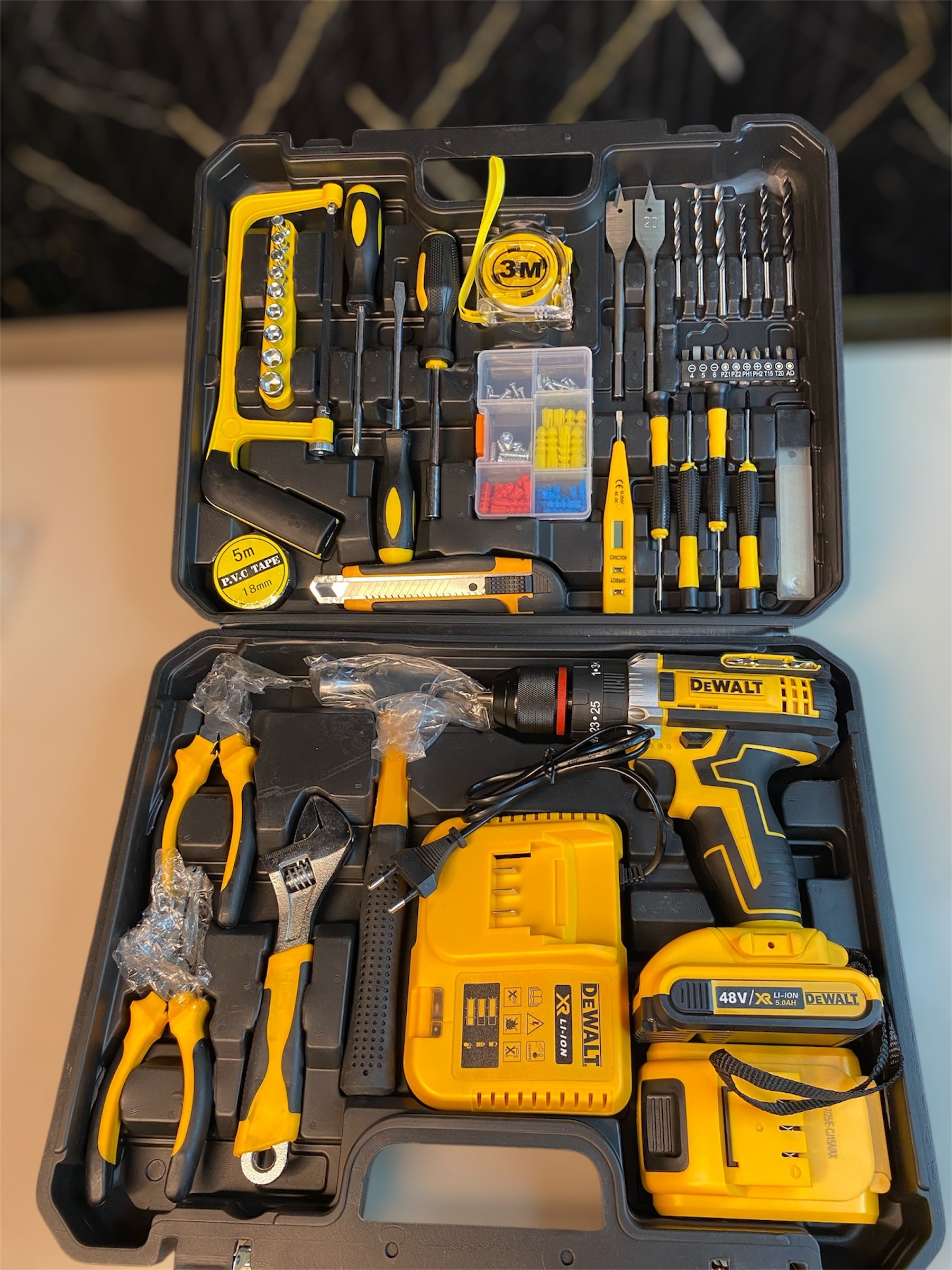 Dewalt Drill machine 117 piece toolbox