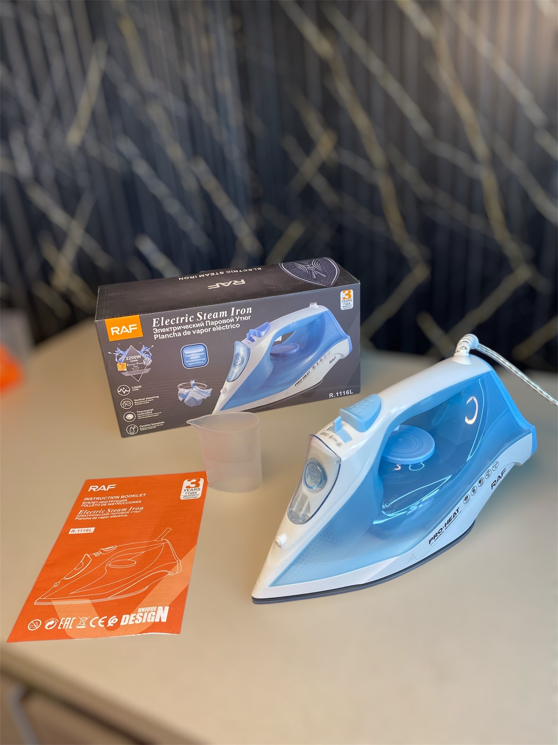 RAF steam iron