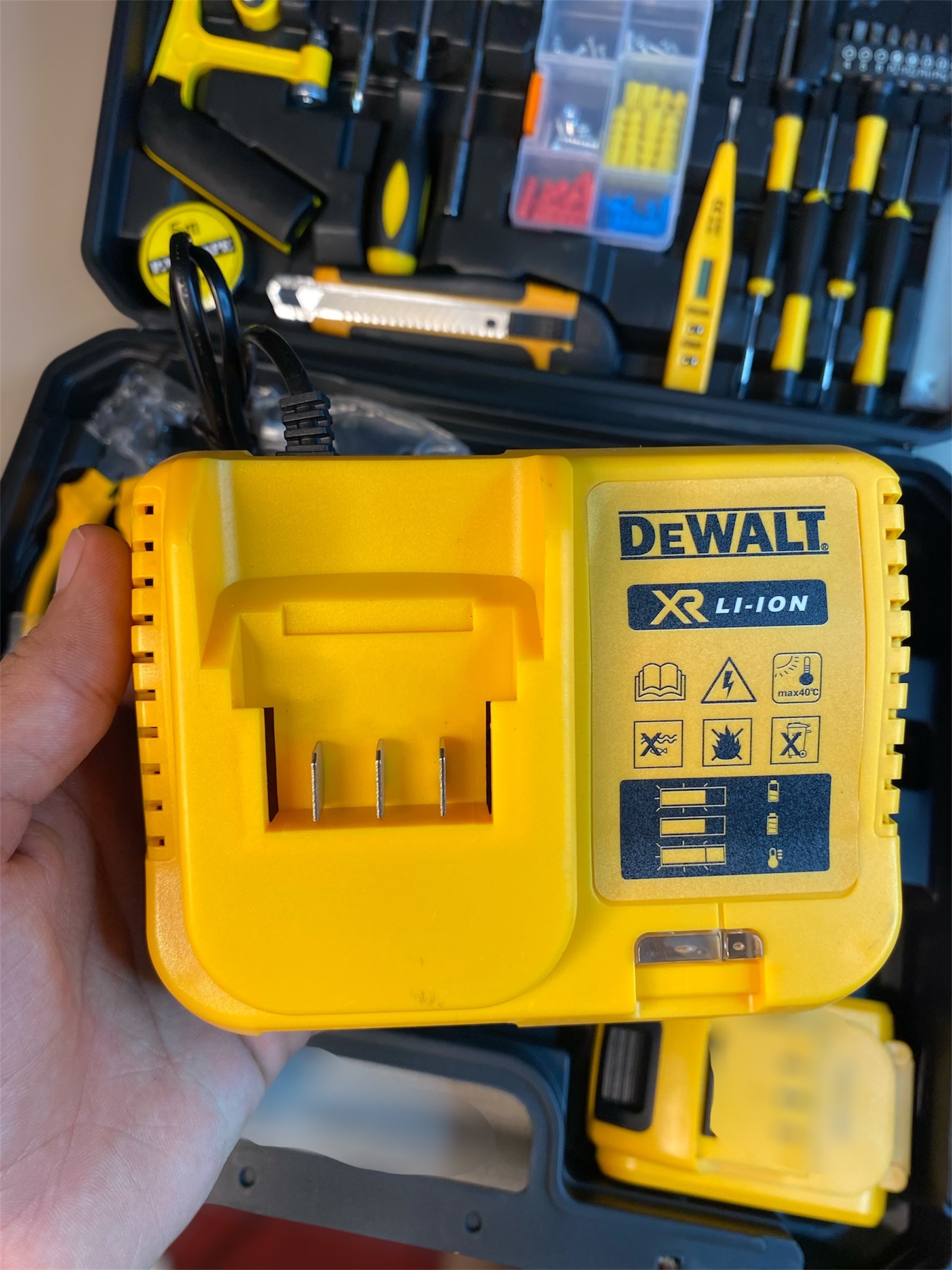 Dewalt Drill machine 117 piece toolbox