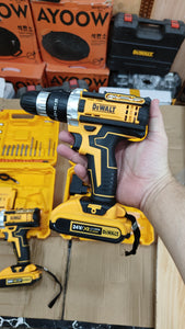 Dewalt 36w 24w USA Hammer Rechargeable Drill Machine with toolkit set