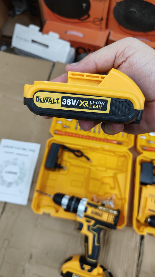 Dewalt 36w 24w USA Hammer Rechargeable Drill Machine with toolkit set